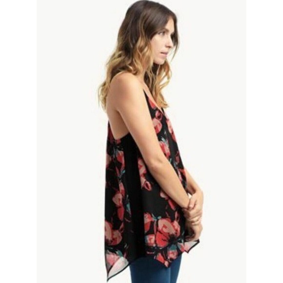 Ella Moss Fiore Silk Floral Racerback Tank Blouse - Picture 2 of 10